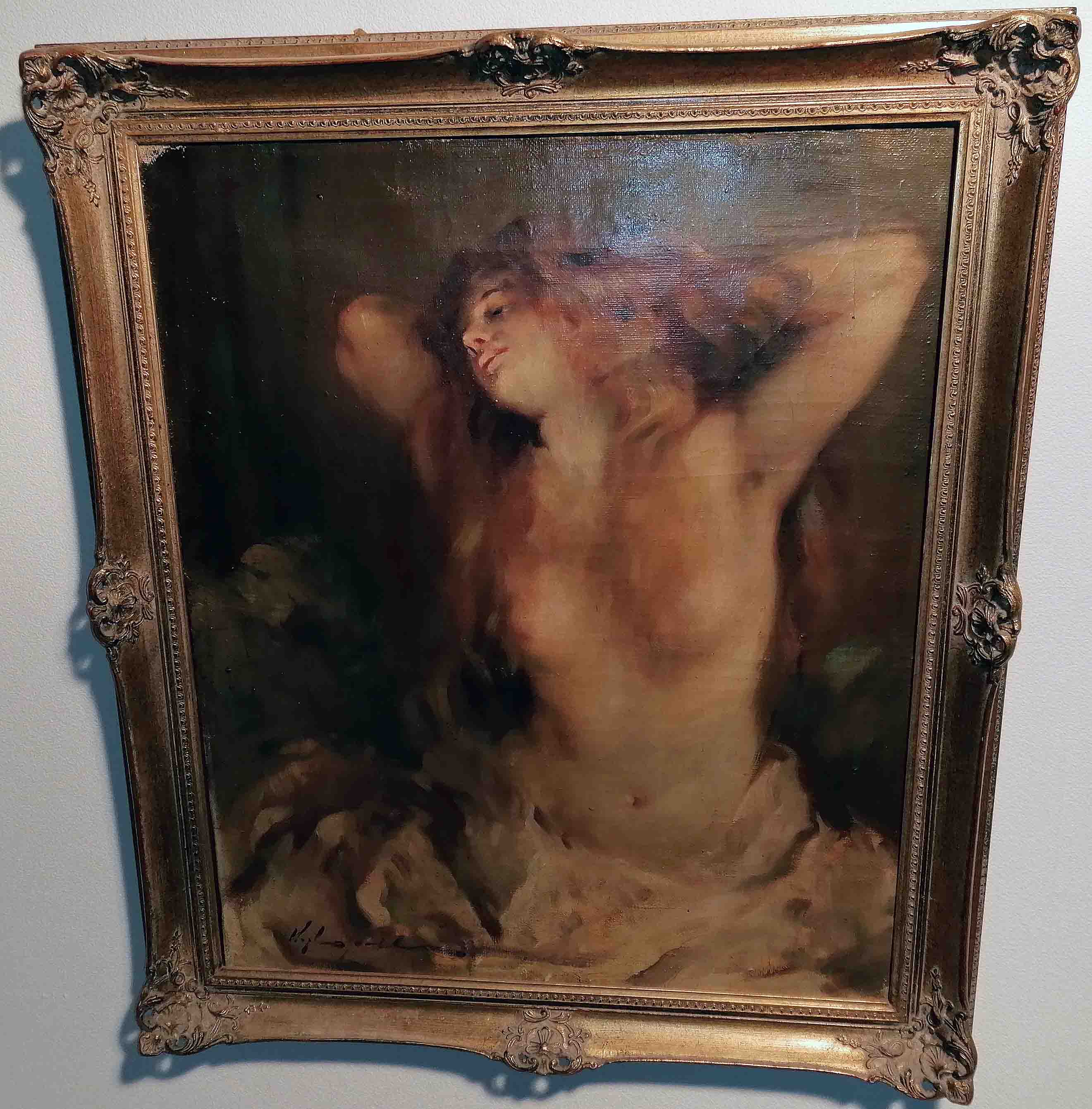 Museale Frauenakt Darstellung um 1900